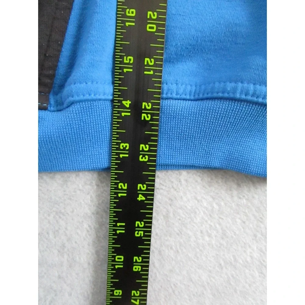 Vintage Rugby Sweater Mens Medium Blue‎ Black Carolina Colorblock Retro Cropped